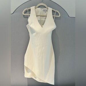 Elizabeth and James Cream Asymmetrical Dress